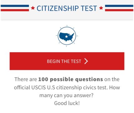 Citizenship Exam Tool