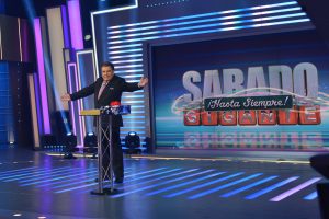 onstage at Univision's "Sabado Gigante" Finale at Univision Studios on September 19, 2015 in Miami, Florida.