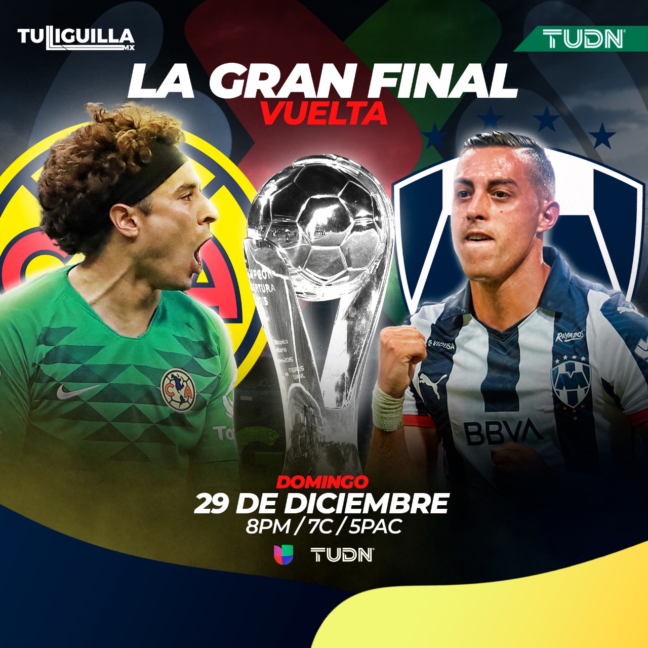 Liga MX's Concludes with Clash Between Club América and Monterrey on Sunday  29 at 8 . ET on Univision and TUDN - TelevisaUnivision