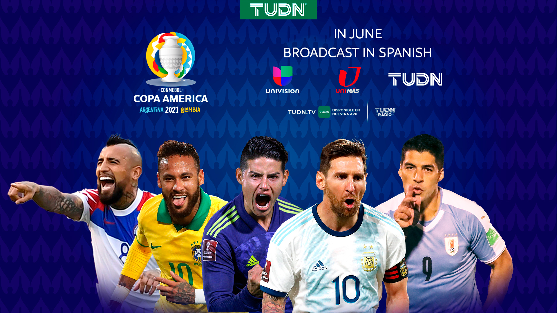 TUDN transmitirá a CONMEBOL Copa América 2024™ para o público  hispanofalante nos EUA