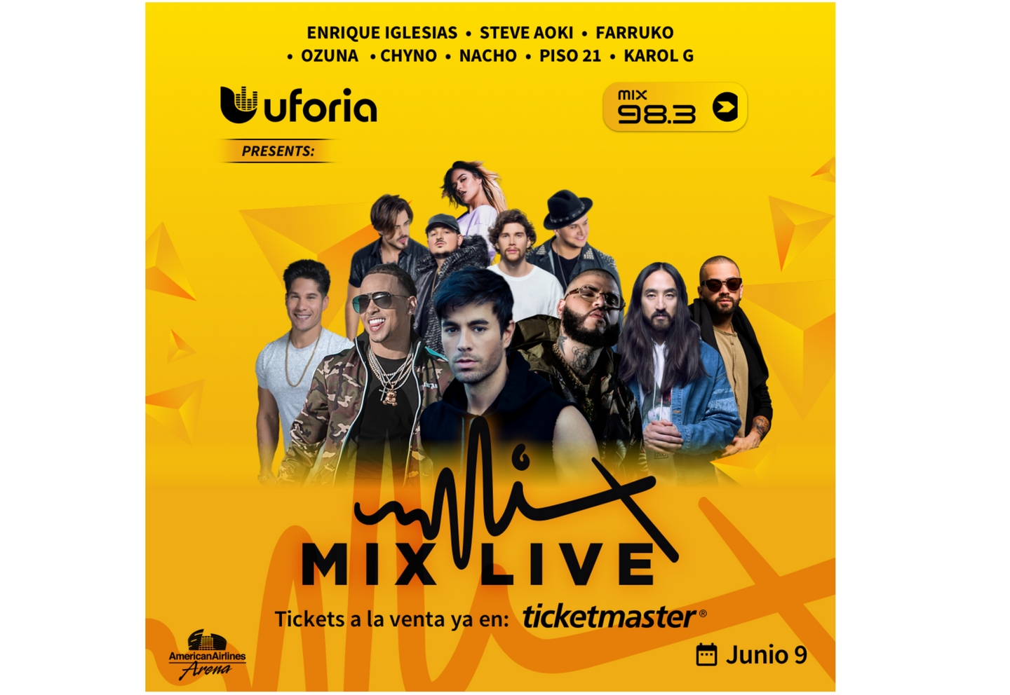 Global Superstars Takeover Downtown Miami at Uforia’s “Mix Live