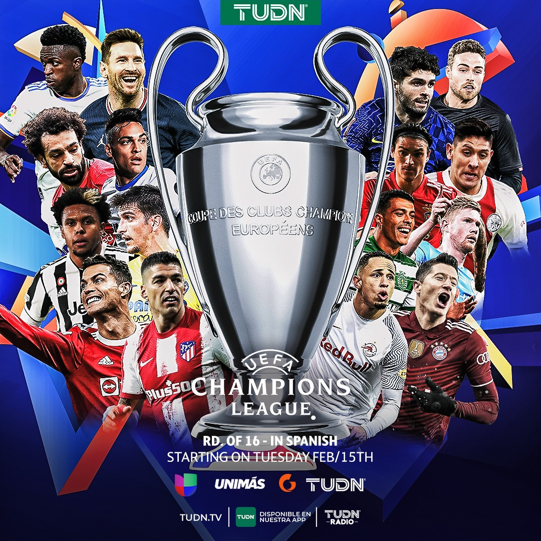 TUDN Continues Unparalleled Coverage of UEFA Champions League with Every Knockout Stage Match on Linear Networks