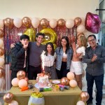 Elenco y producción de la telenovela A. MAR, donde el amor teje sus redes celebró el cumpleaños de Karla Gaytán.