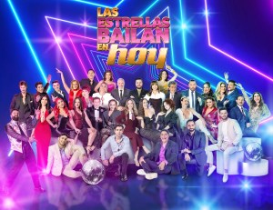 Las 13 parejas de la séptima temporada de Las estrellas bailan en HOY, con los conductores del programa y los jueces del concurso.