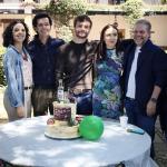 De izquierda a derecha en la gráfica Ana Sofía Gatica, Lalo Zucchi, Graco Sendel, Mar Sordo y el productor Roy Rojas.